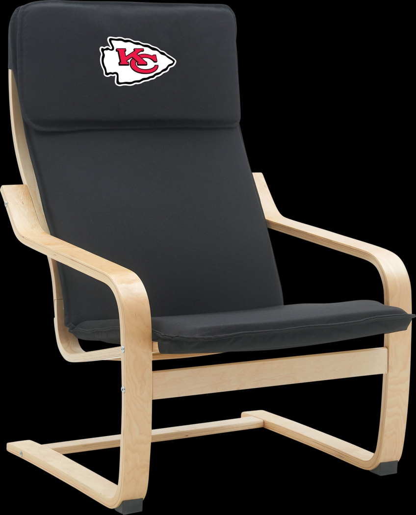 Kansas City Chiefs Black Accent Chair - Thumbnail - Image 1