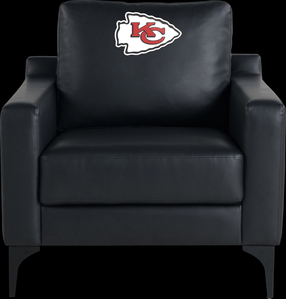 Kansas City Chiefs Black Accent Chair - Thumbnail - Image 3