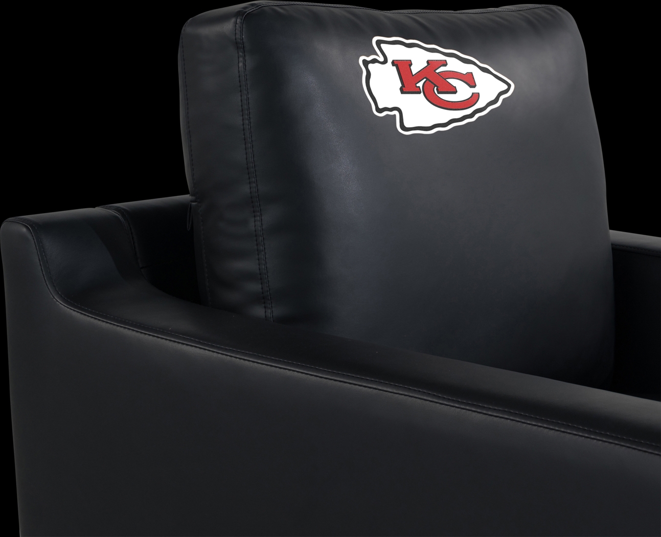 Kansas City Chiefs Black Accent Chair - Thumbnail - Image 5