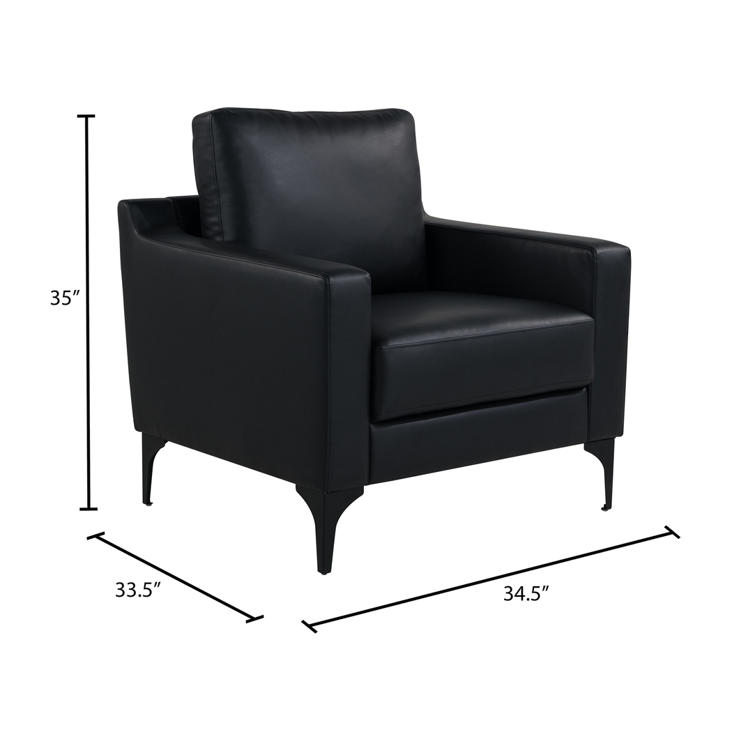 Kansas City Chiefs Black Accent Chair - Thumbnail - Image 10