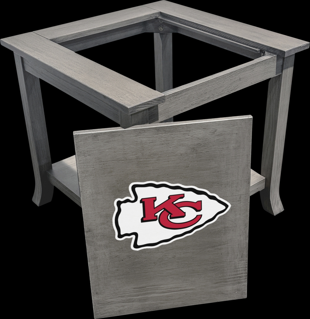 Kansas City Chiefs Game Day End Table - Thumbnail - Image 3