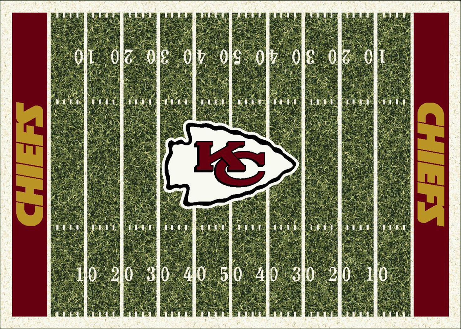 Kansas City Chiefs Green 4' x 6' Rug - Thumbnail - Image 1