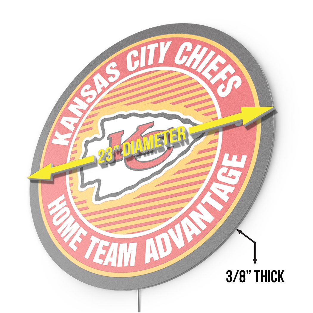 Kansas City Chiefs LED Wall Decor - Thumbnail - Image 7