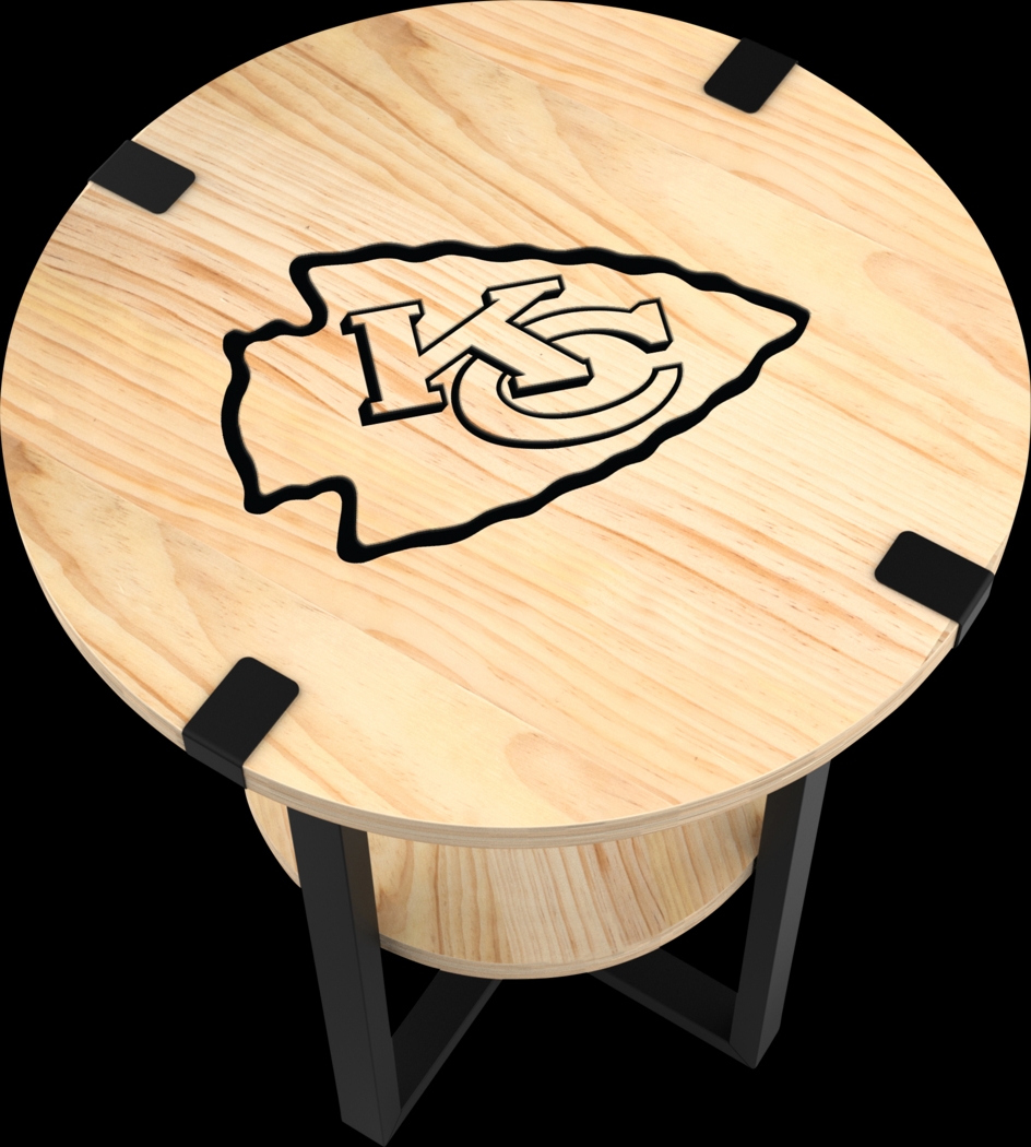 Kansas City Chiefs Side Table - Thumbnail - Image 4