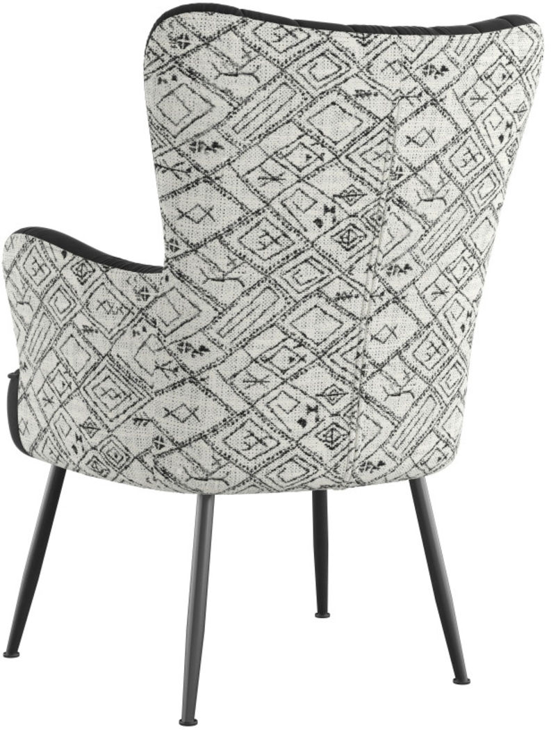 Kapford Black Accent Chair - Thumbnail - Image 3