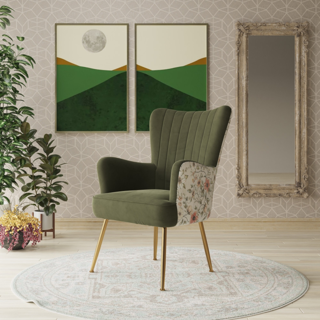 Kapford Green Accent Chair - Thumbnail - Image 5