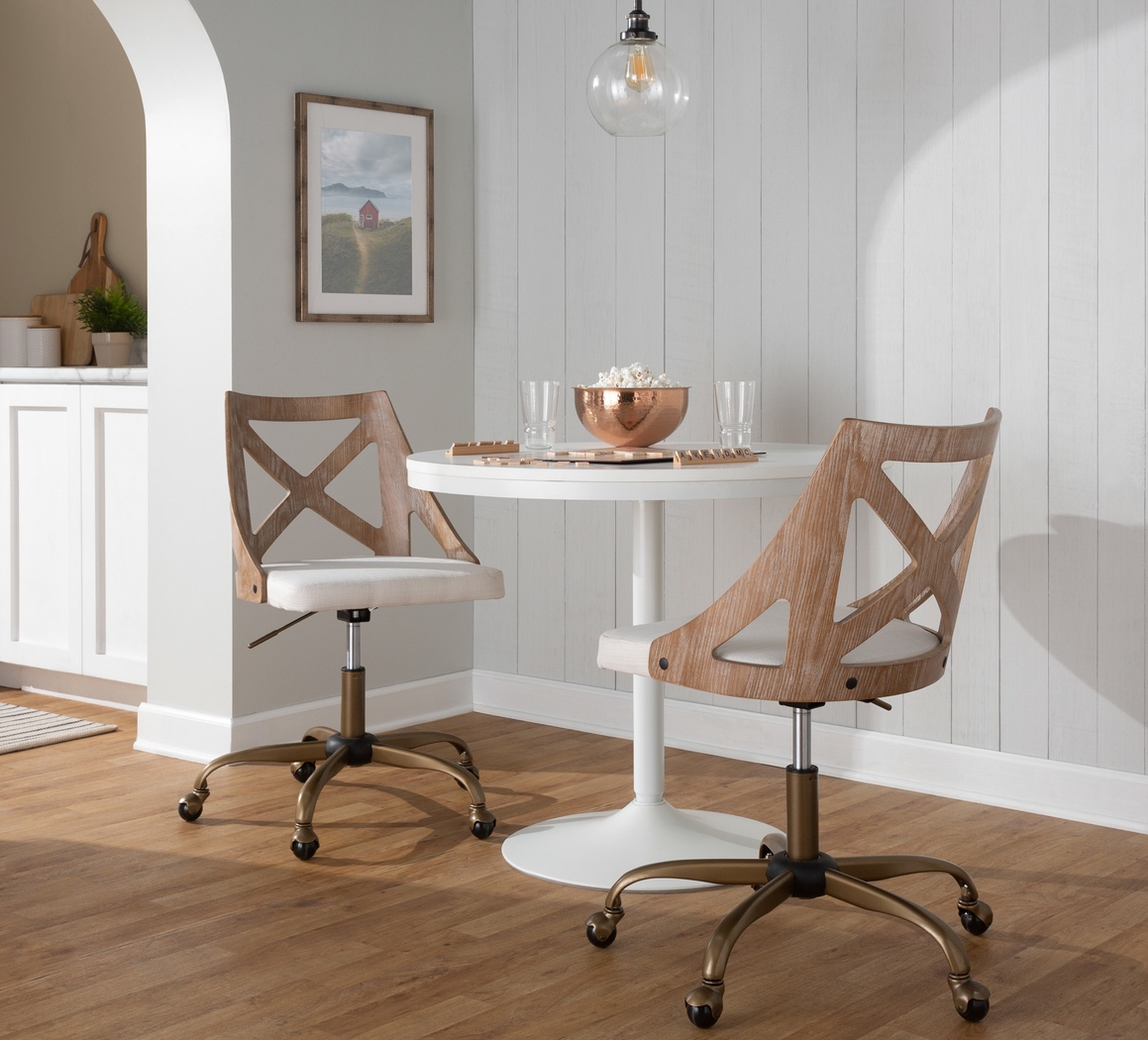 Kaprolet Cream Office Chair - Thumbnail - Image 2