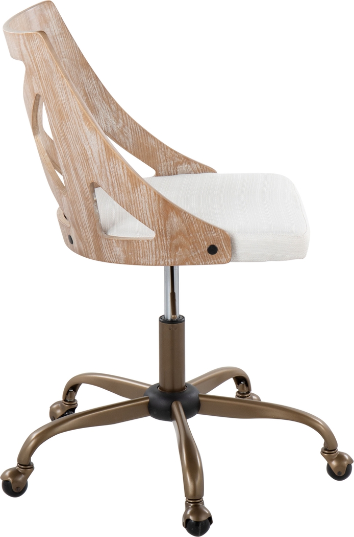Kaprolet Cream Office Chair - Thumbnail - Image 3