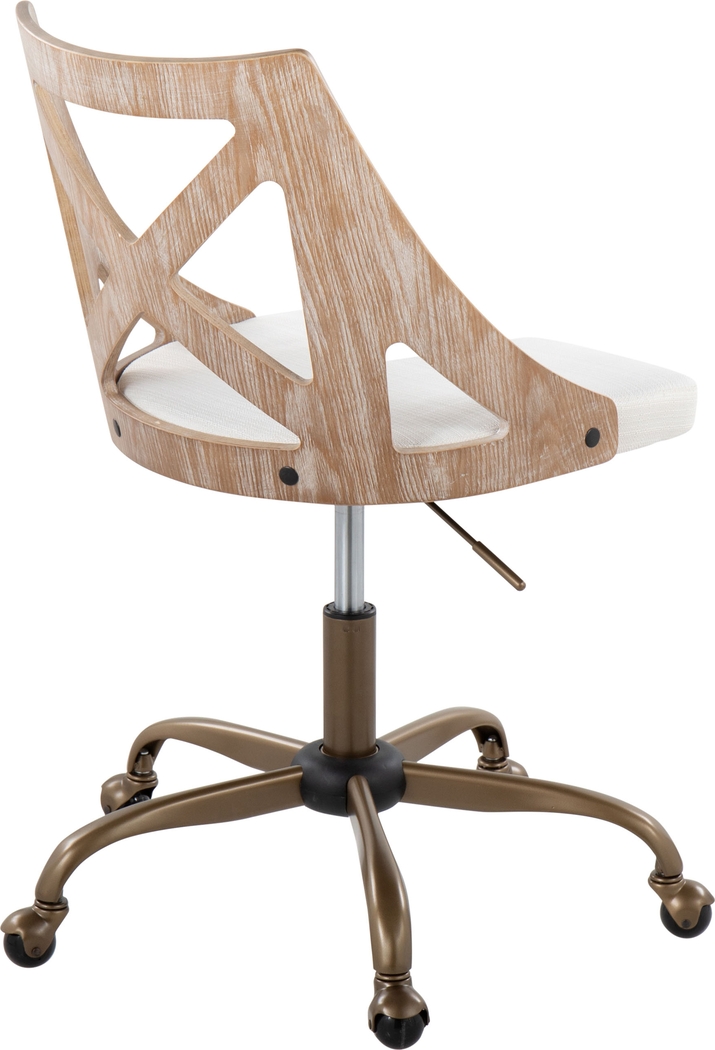 Kaprolet Cream Office Chair - Thumbnail - Image 4