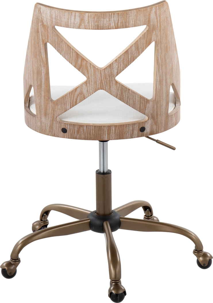 Kaprolet Cream Office Chair - Thumbnail - Image 5