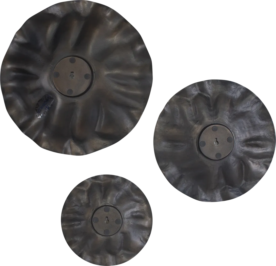 Karalina Bronze Outdoor Wall Art, Set of 3 - Thumbnail - Image 4