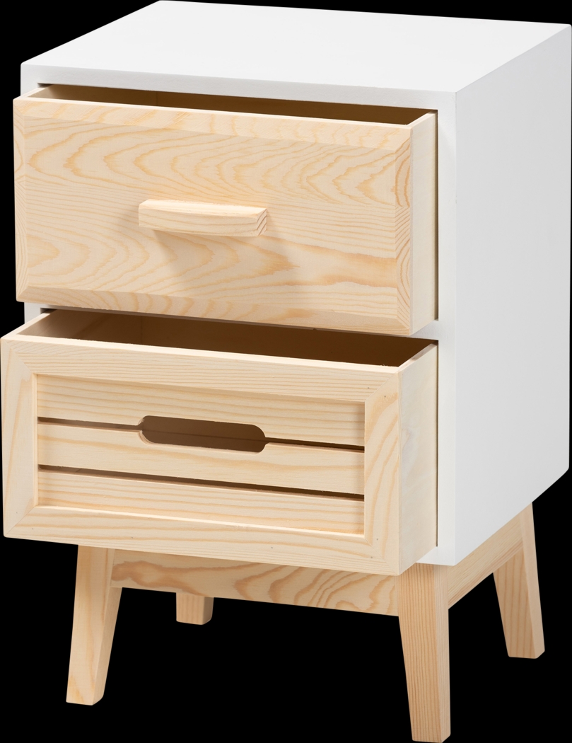 Karanne White Small Nightstand - Thumbnail - Image 2