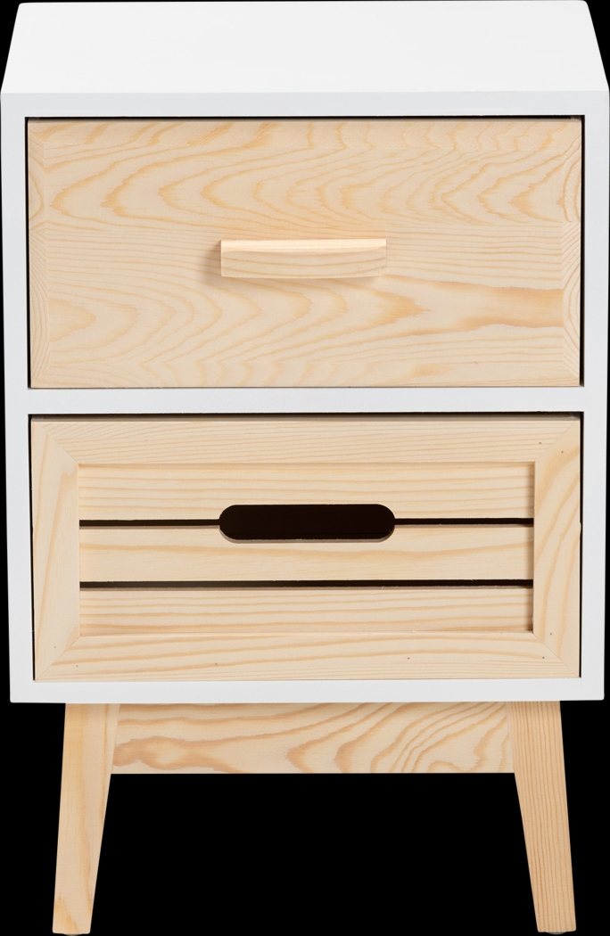 Karanne White Small Nightstand - Thumbnail - Image 3