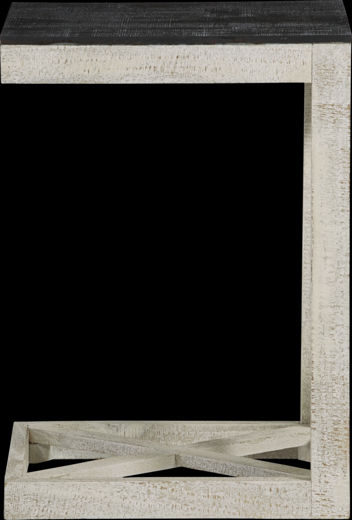 Karcia White End Table - Thumbnail - Image 2