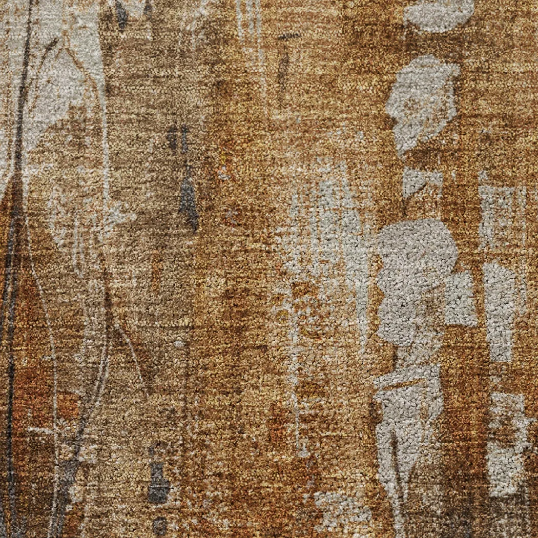 Karga Copper 5' x 8' Machine Washable Rug - Thumbnail - Image 2