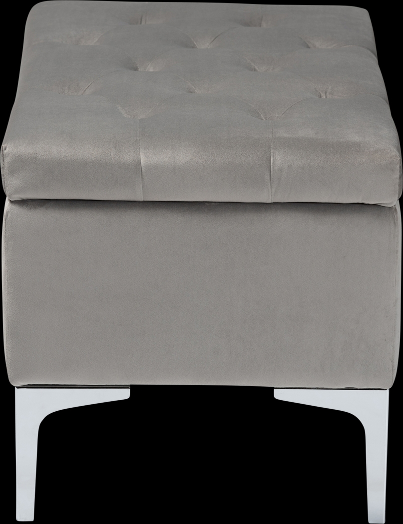 Kari Way Gray Ottoman - Thumbnail - Image 4