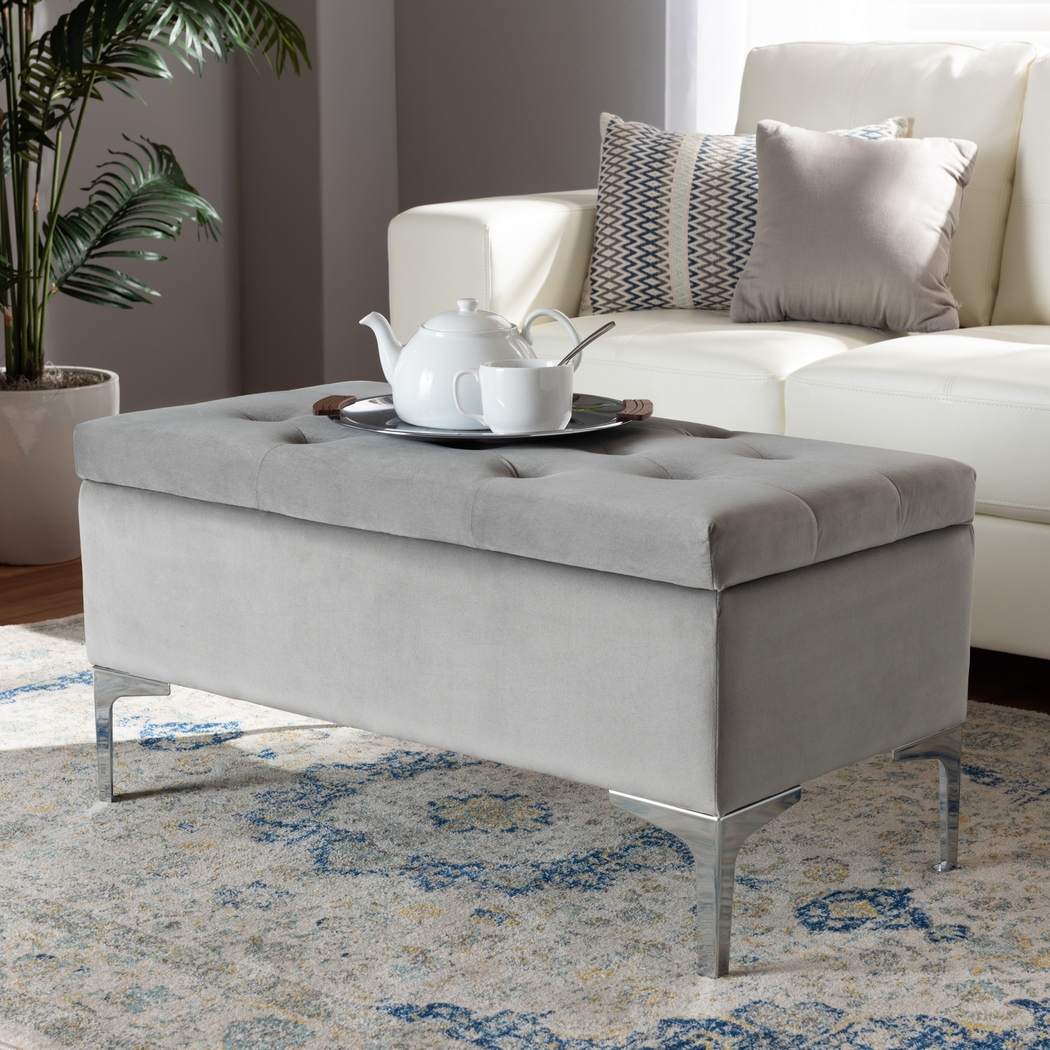 Kari Way Gray Ottoman - Thumbnail - Image 8