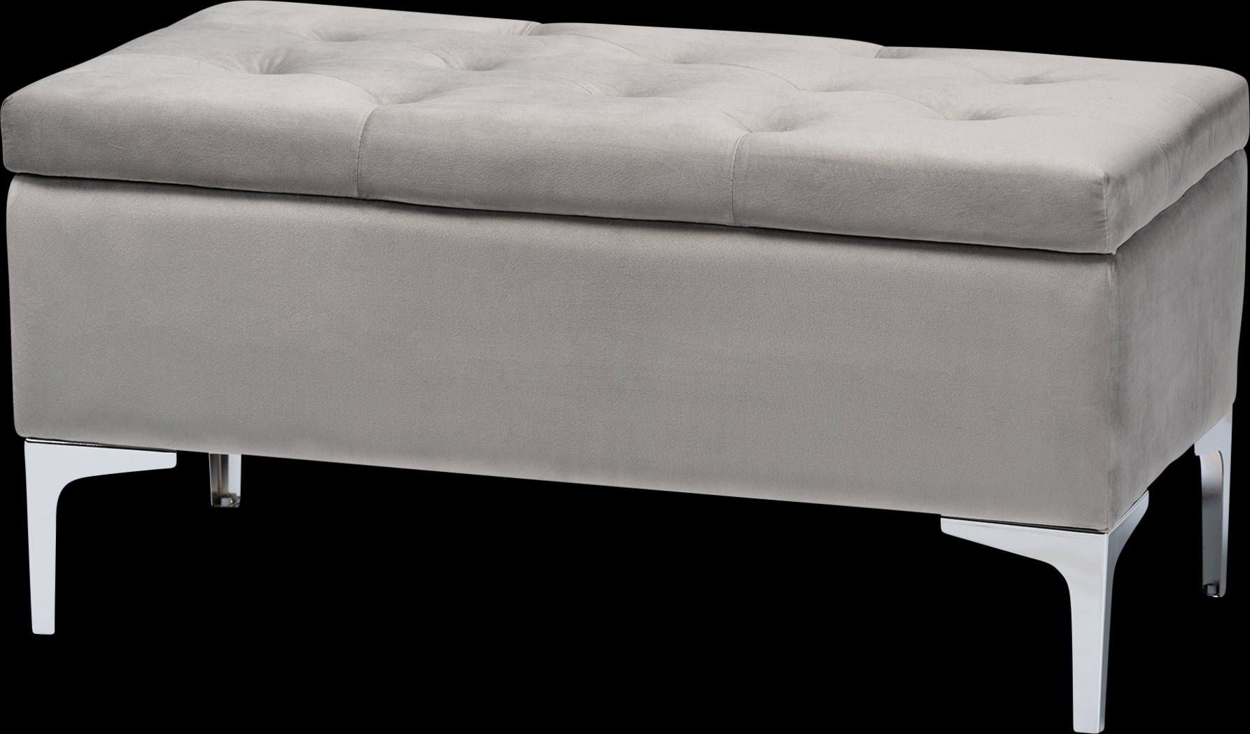 Kari Way Gray Ottoman - Thumbnail - Image 1