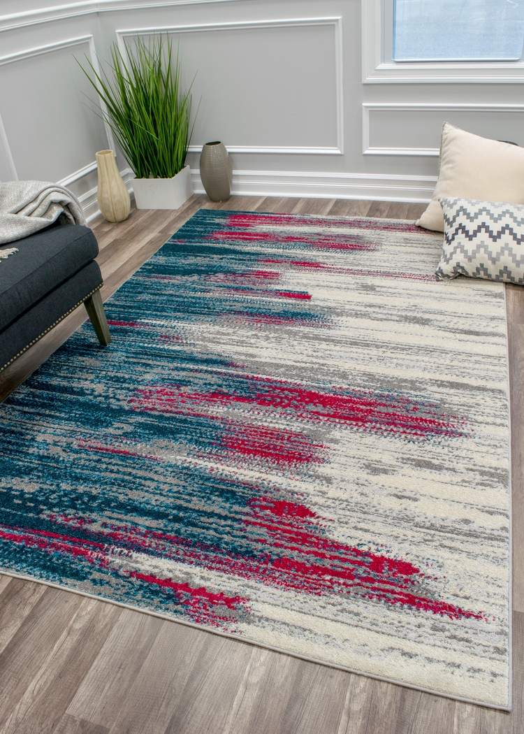 CosmoLiving By Cosmopolitan Karine Ivory 5' x 7' Rug - Thumbnail - Image 4