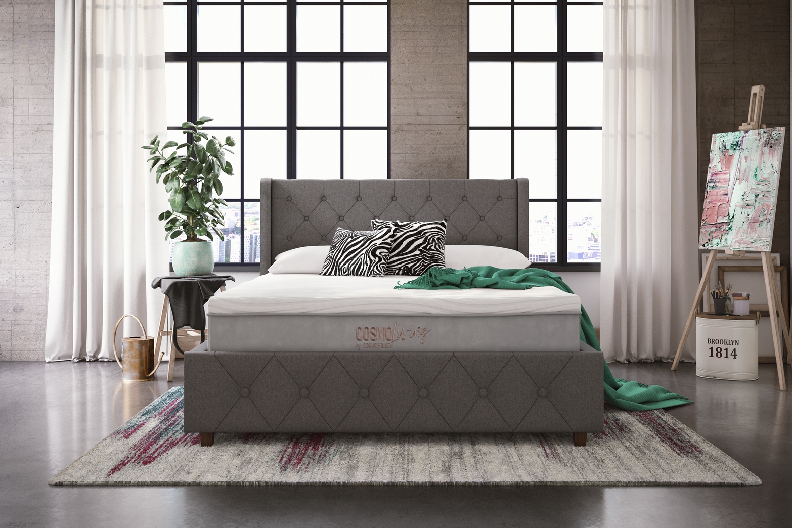 CosmoLiving By Cosmopolitan Karine Ivory 5' x 7' Rug - Thumbnail - Image 5