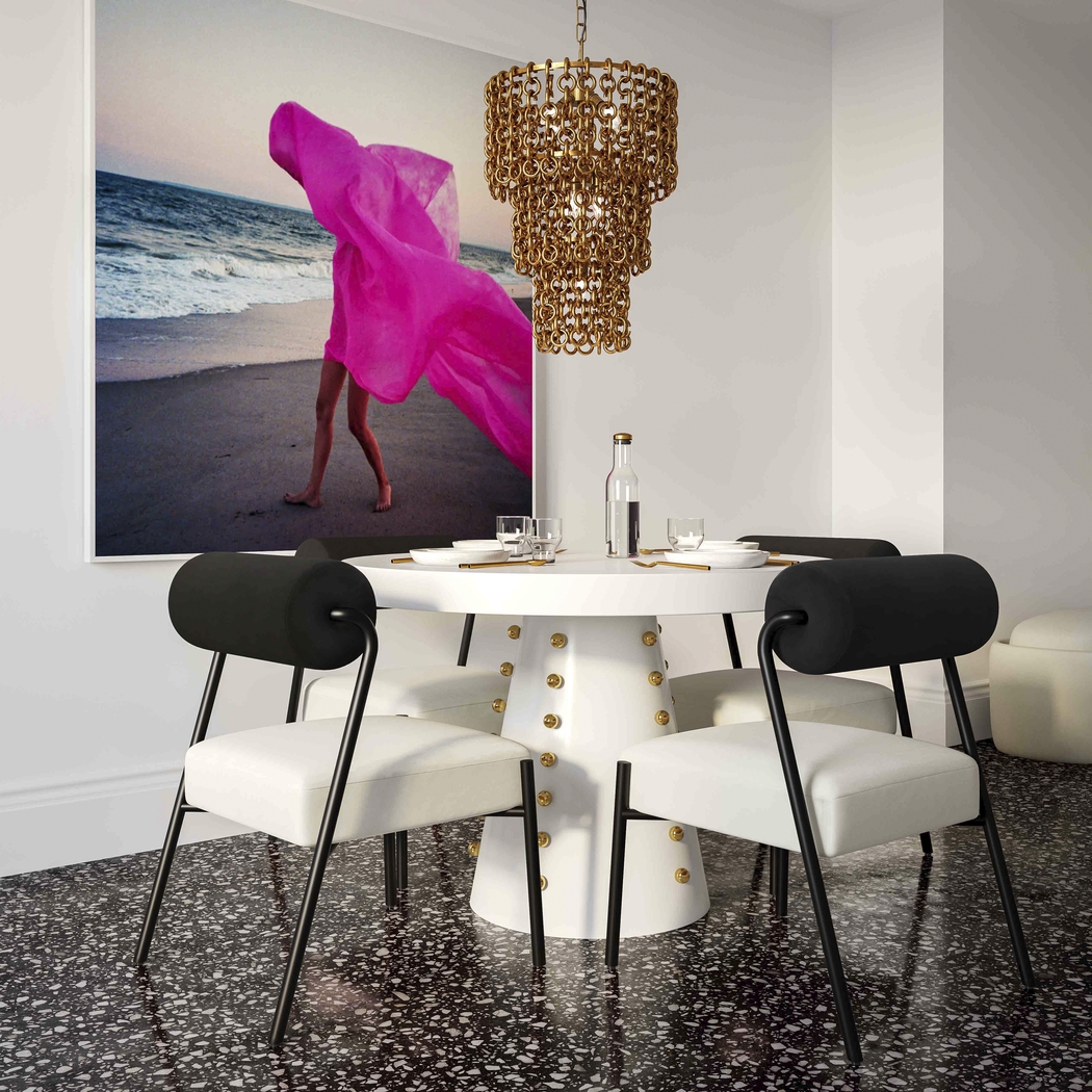 Karis Hollow Brass Chandelier - Thumbnail - Image 2