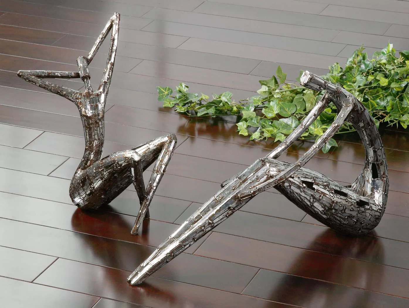 Karla's Pose Silver Statue, Set of 2 - Thumbnail - Image 2