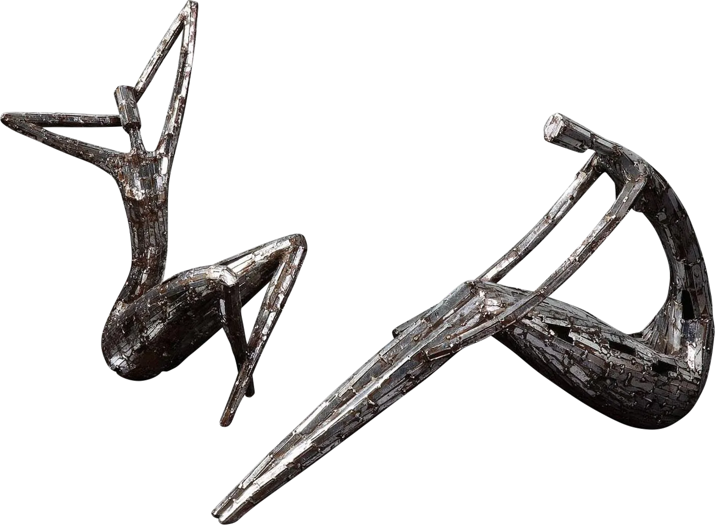 Karla's Pose Silver Statue, Set of 2 - Thumbnail - Image 1