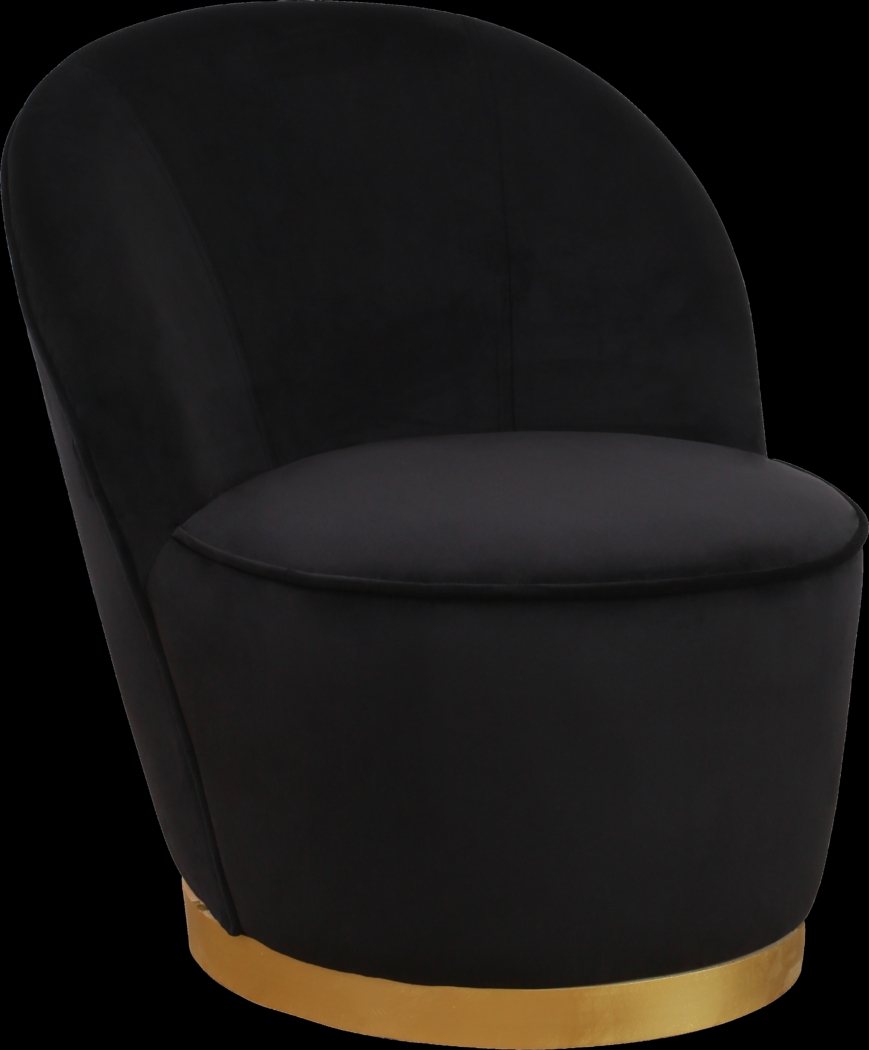 Karleen Black Accent Chair - Thumbnail - Image 1