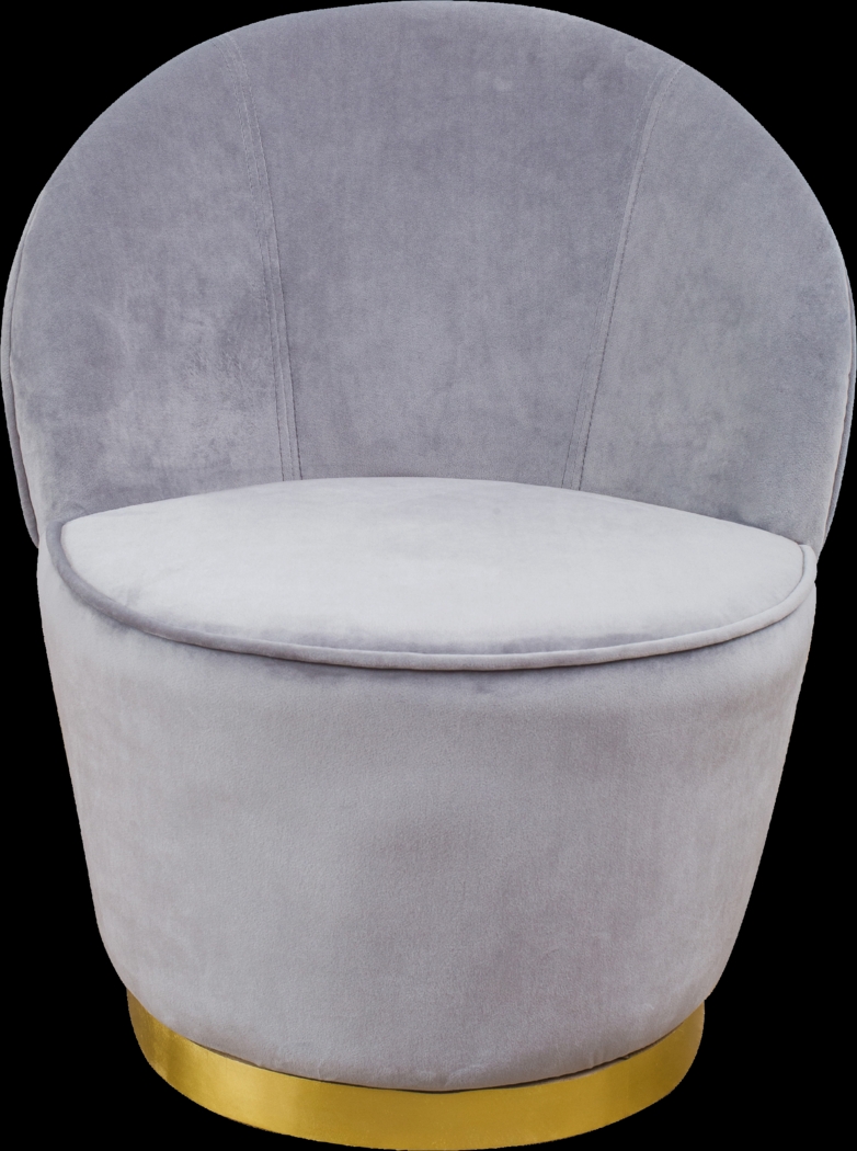 Karleen Gray Small Accent Chair - Thumbnail - Image 2