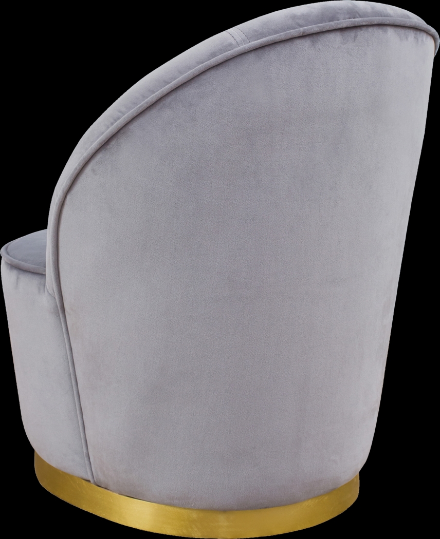 Karleen Gray Small Accent Chair - Thumbnail - Image 3