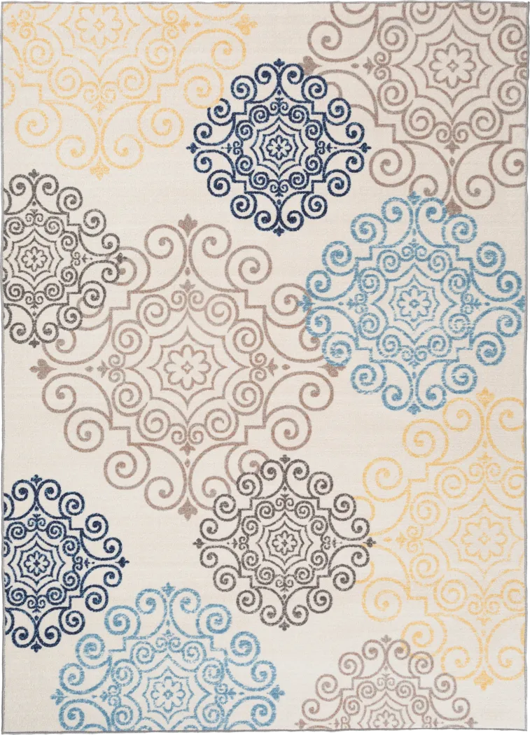 Karlene Cream 5'3 x 7'3 Rug - Thumbnail - Image 1