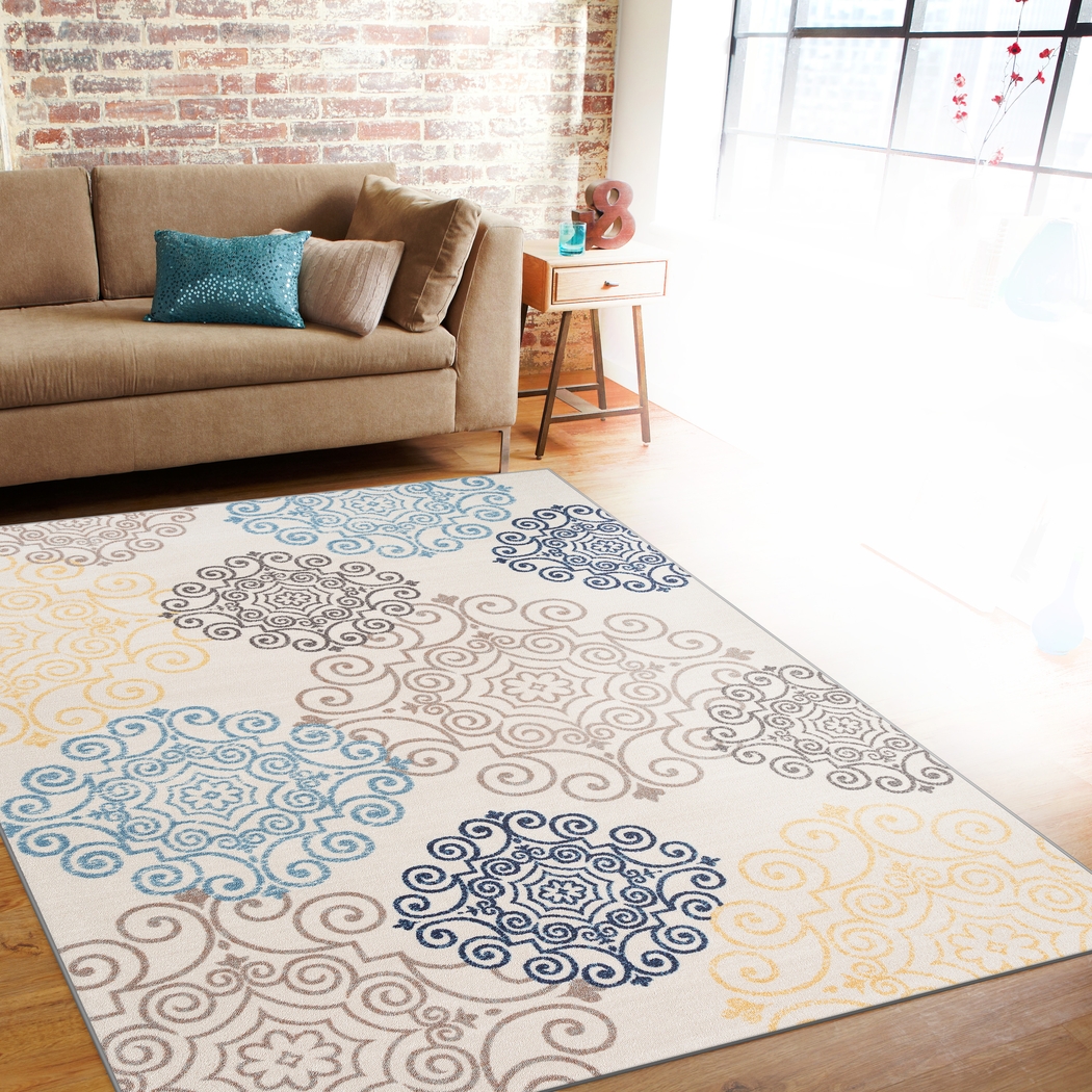Karlene Cream 7'10 x 10' Rug - Thumbnail - Image 3