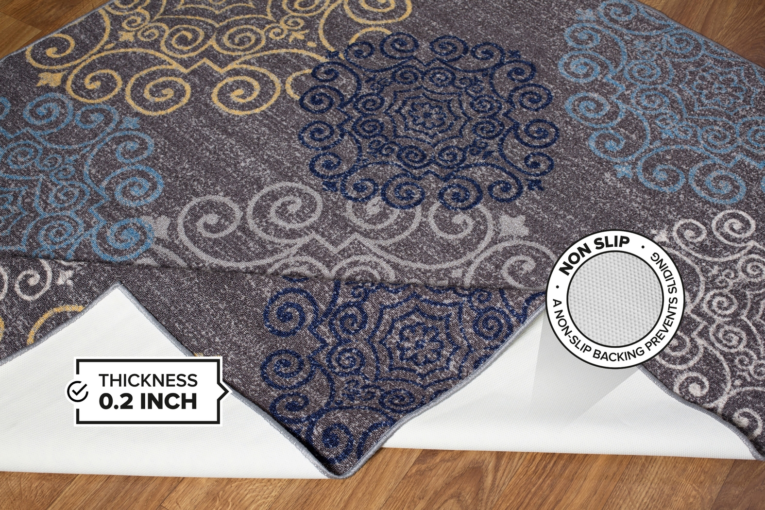 Karlene Gray 2' x 7' Runner Rug - Thumbnail - Image 2