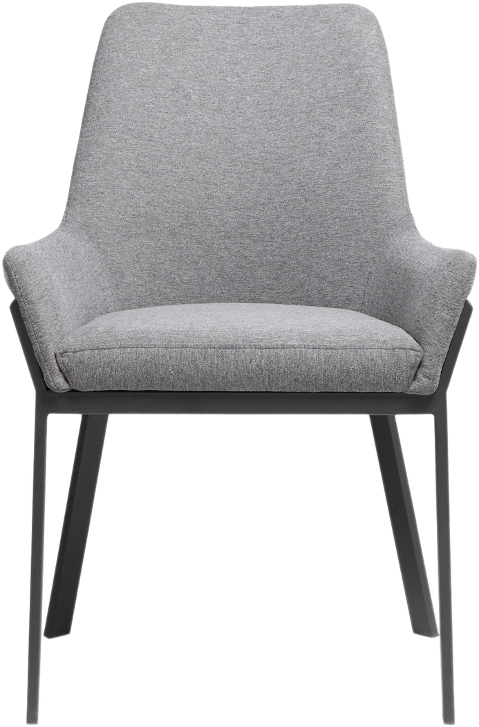 Karlowe Gray Arm Chair, Set of 2 - Thumbnail - Image 2