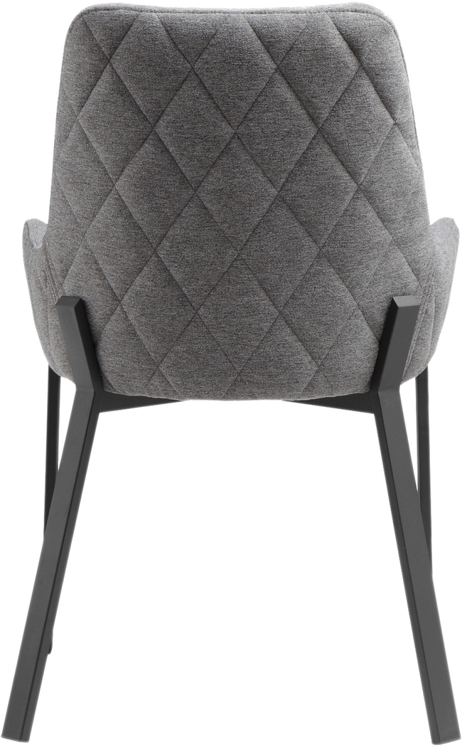 Karlowe Gray Arm Chair, Set of 2 - Thumbnail - Image 3
