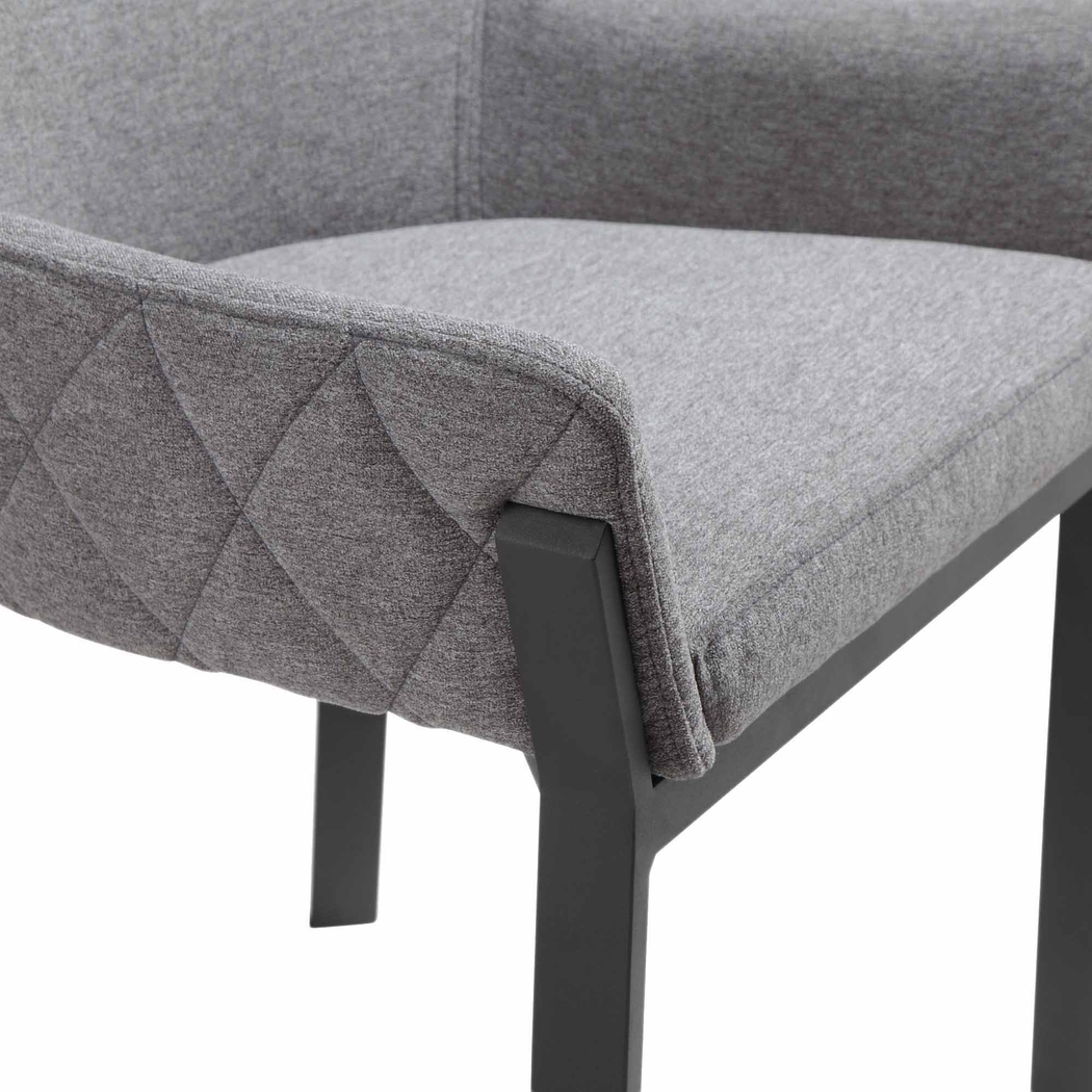 Karlowe Gray Arm Chair, Set of 2 - Thumbnail - Image 4