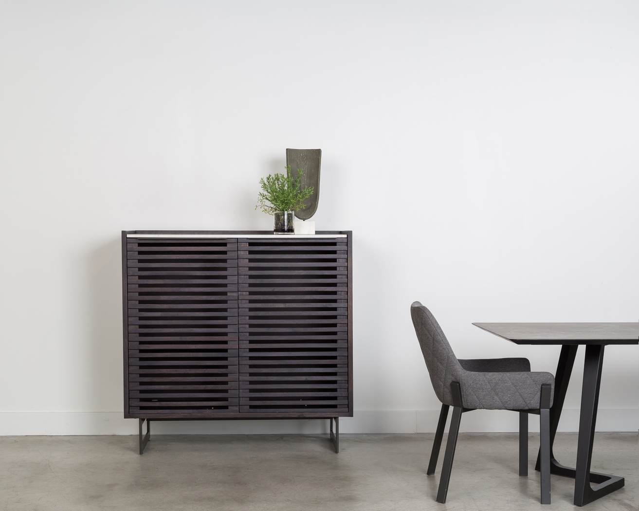 Karlowe Gray Arm Chair, Set of 2 - Thumbnail - Image 6