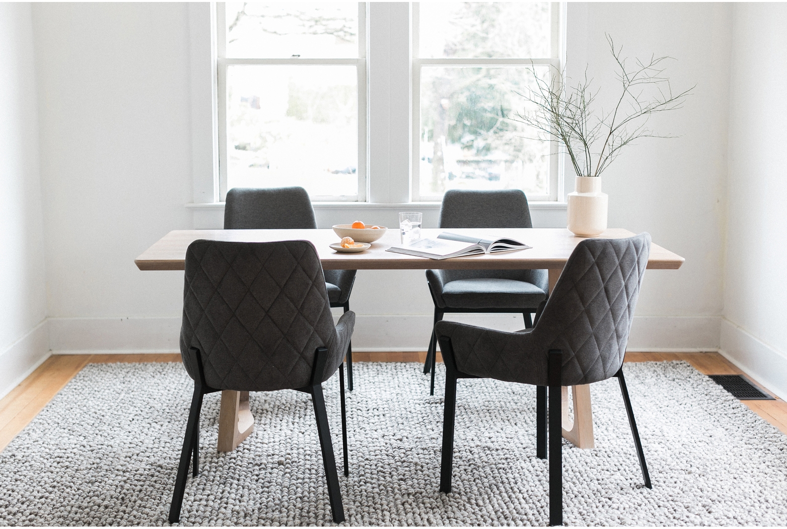 Karlowe Gray Arm Chair, Set of 2 - Thumbnail - Image 9