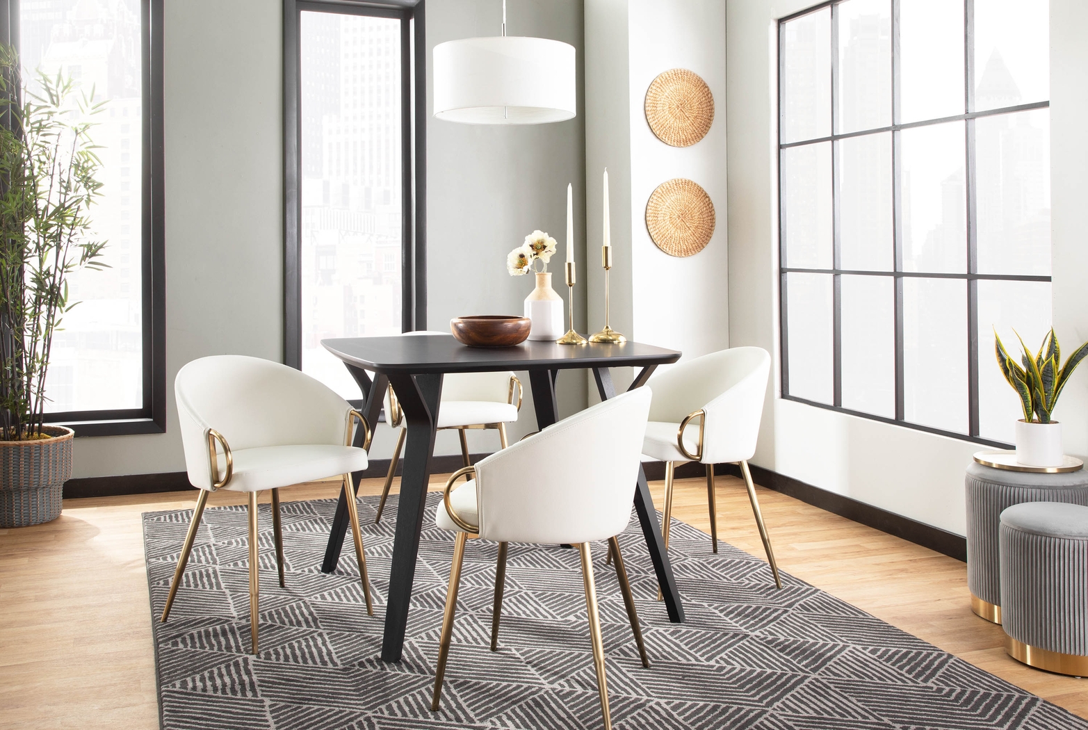 Karmeria Black Dining Table - Thumbnail - Image 7