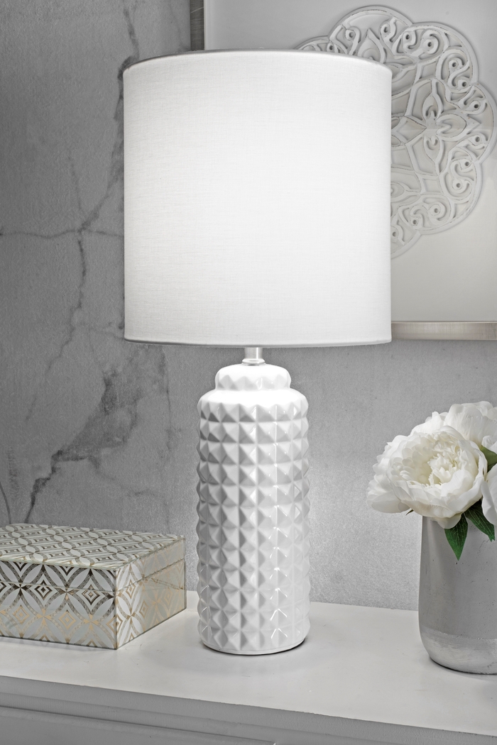 Karsten White Lamp - Thumbnail - Image 2
