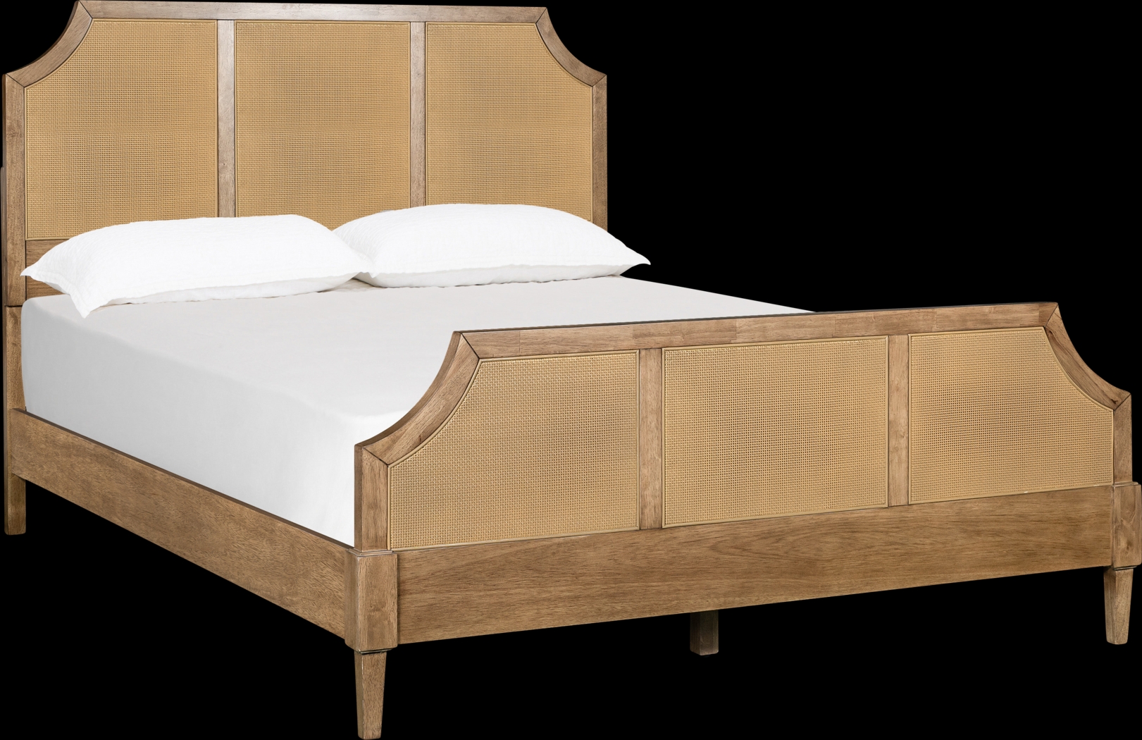 Karstview Beige Queen Platform Bed - Thumbnail - Image 1