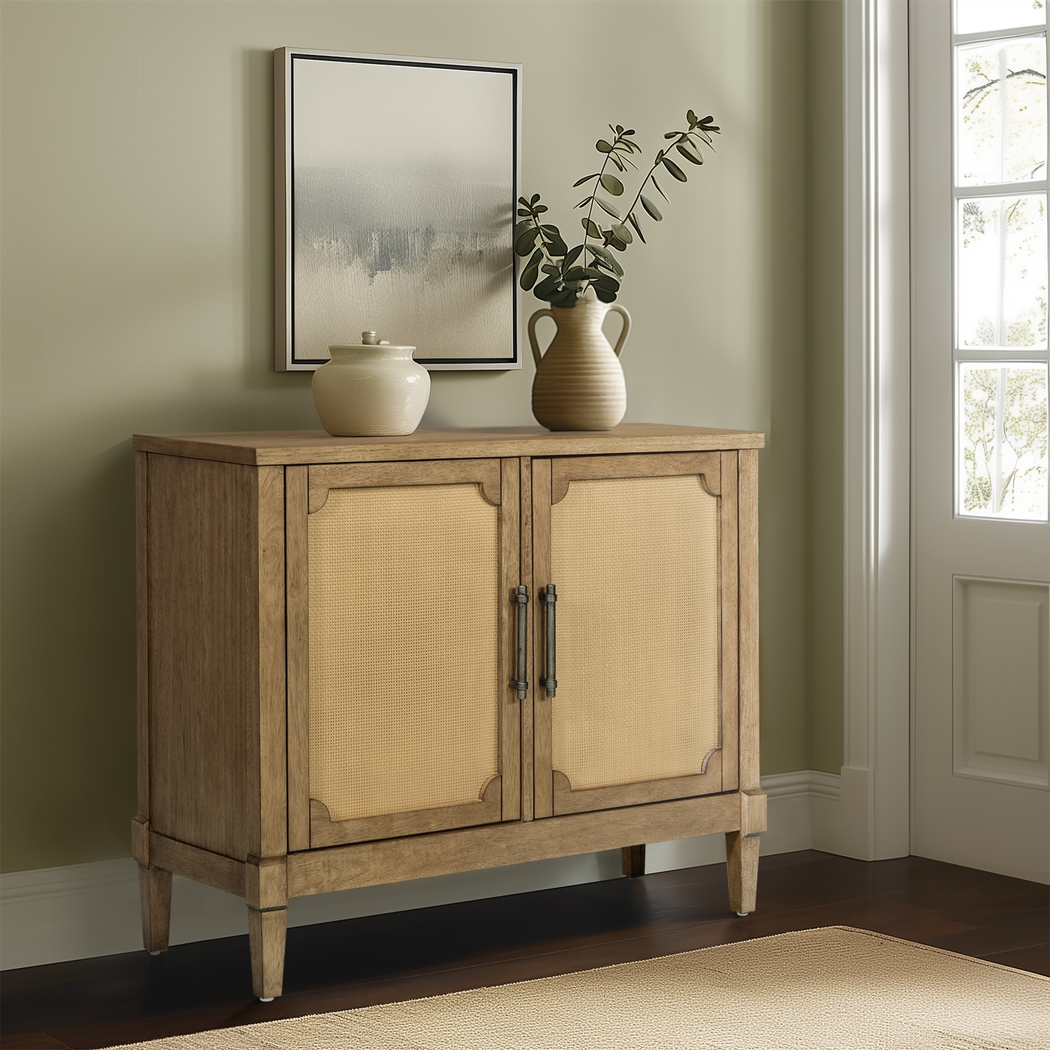 Kartsview Beige Accent Cabinet - Thumbnail - Image 2