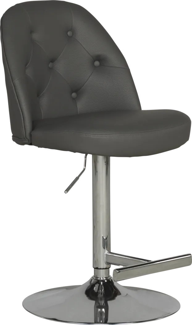 Karyn Gray Adjustable Swivel Barstool - Thumbnail - Image 1