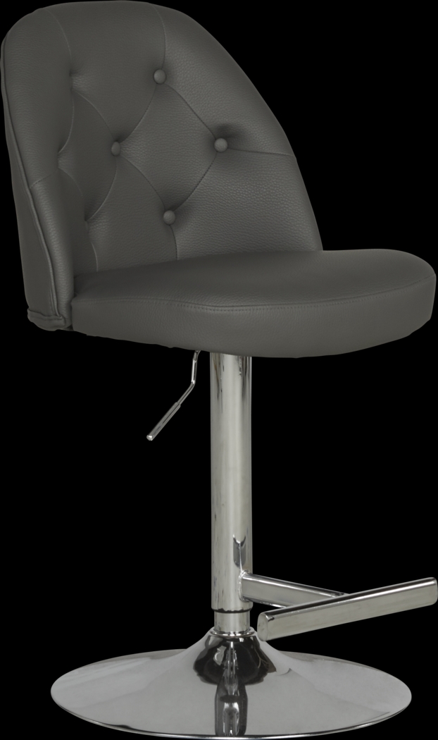 Karyn Gray Adjustable Swivel Barstool - Thumbnail - Image 1