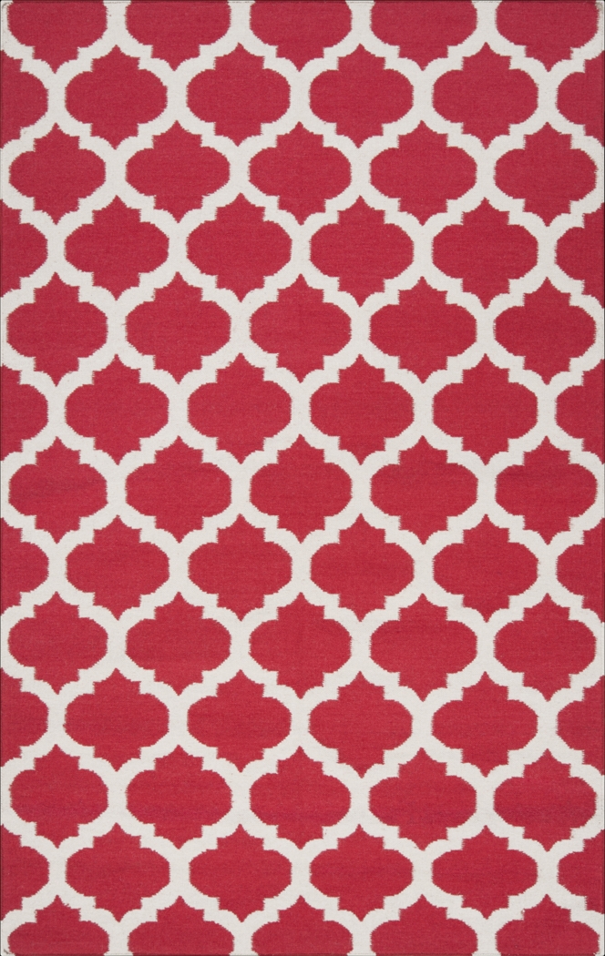 Kasbah 3'6 x 5'6 Red Rug - Thumbnail - Image 1