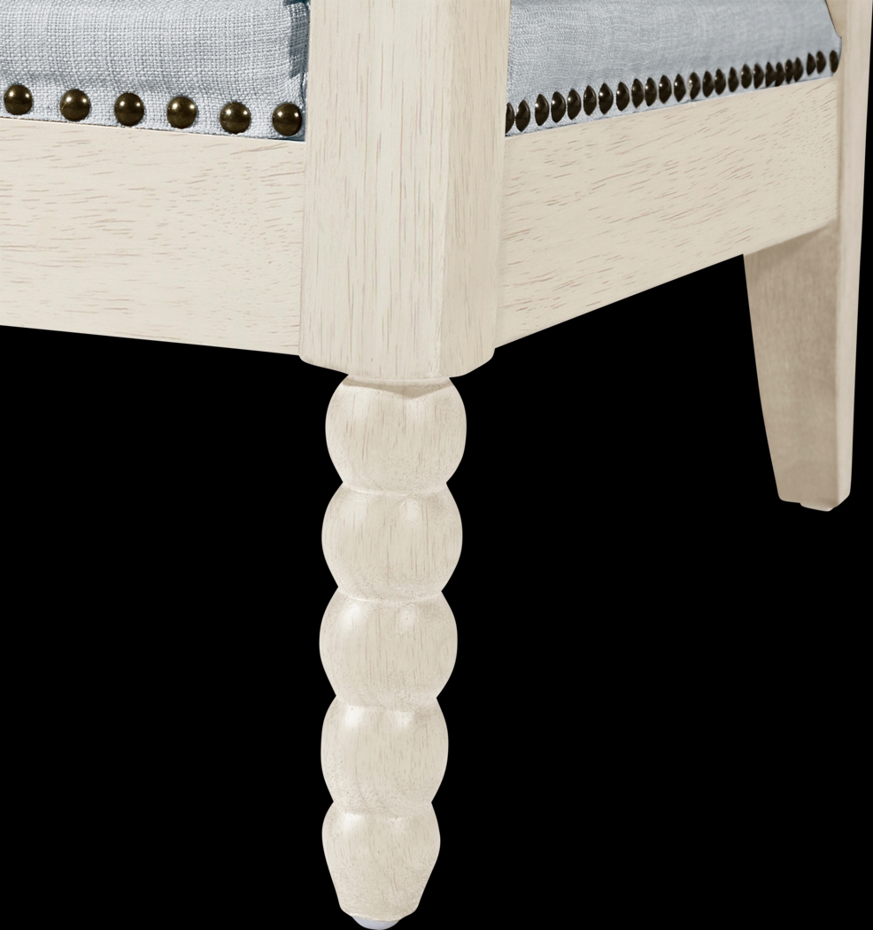 Kasch Light Blue Accent Chair - Thumbnail - Image 7