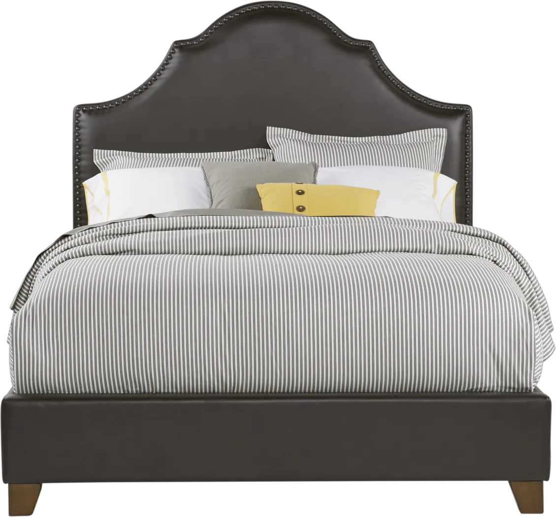 Kasey Brown 3 Pc King Upholstered Bed - Thumbnail - Image 1