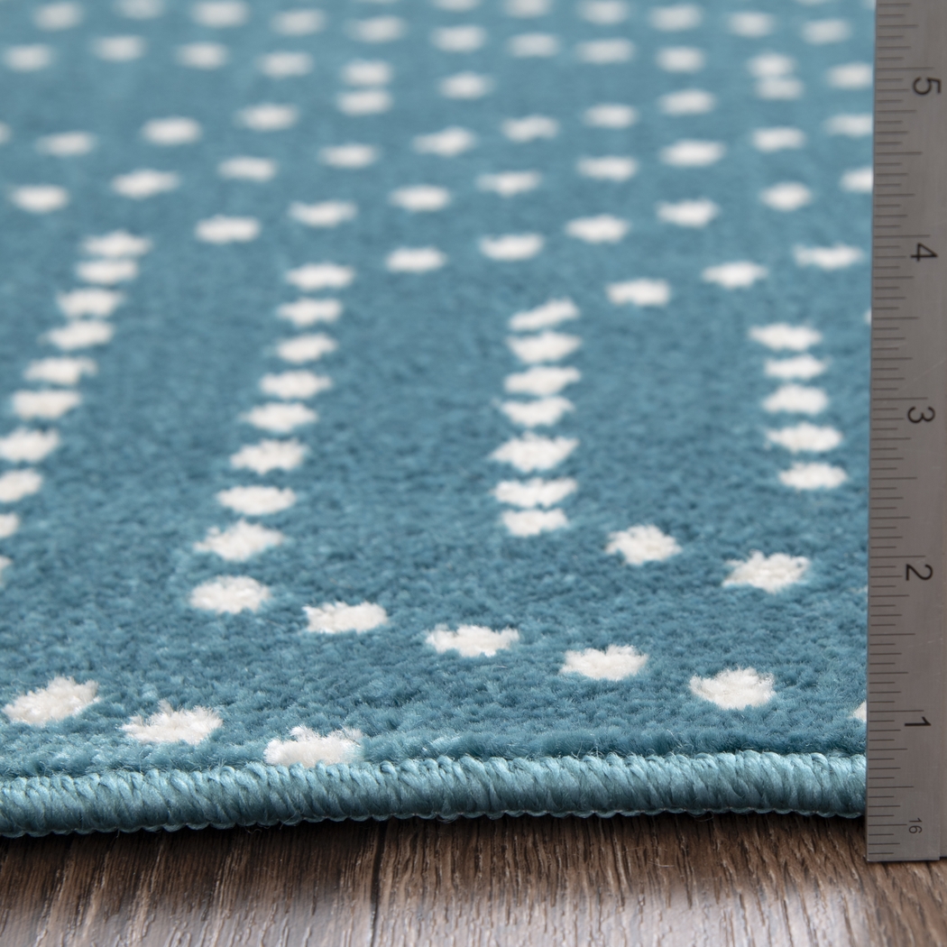 Kasiya Teal 2' x 7' Indoor/Outdoor Runner - Thumbnail - Image 5