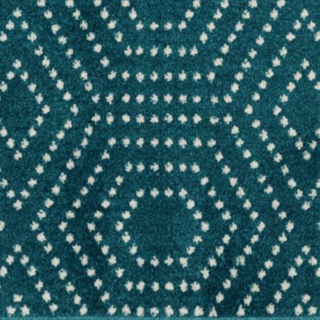 Kasiya Teal 2' x 7' Indoor/Outdoor Runner - Thumbnail - Image 6