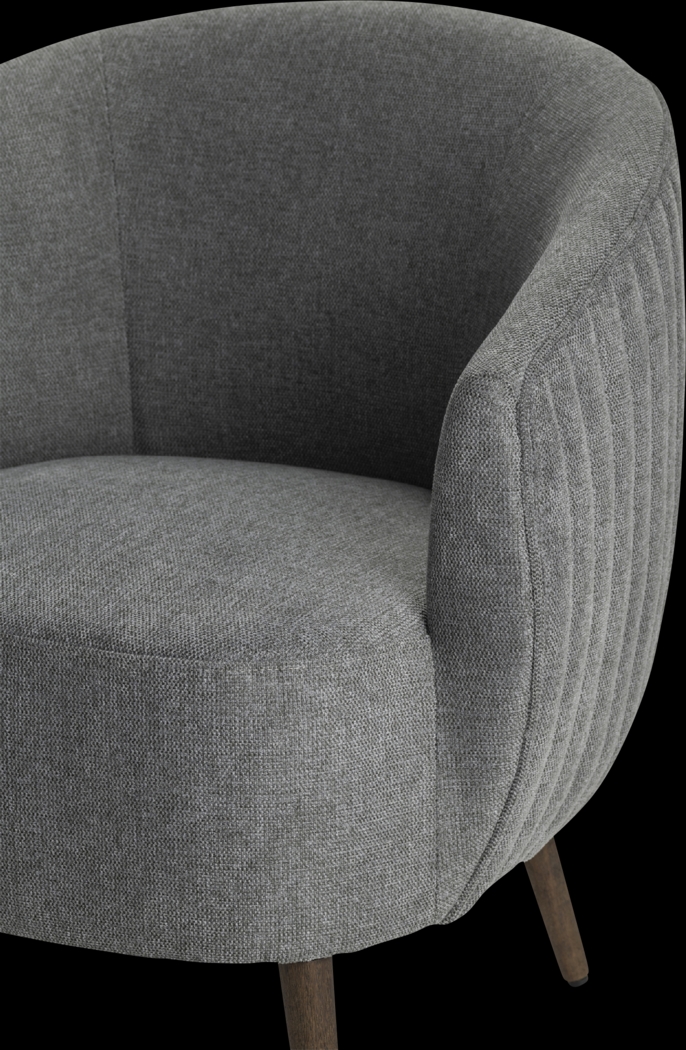 Kassell Gray Accent Chair - Thumbnail - Image 3